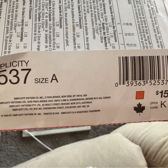 Simplicity Toddler Reindeer Costume - Brown and White - Picture 5 of 6